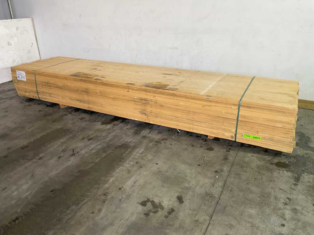 Vuren plank 420x10x2,2 cm (40x)
