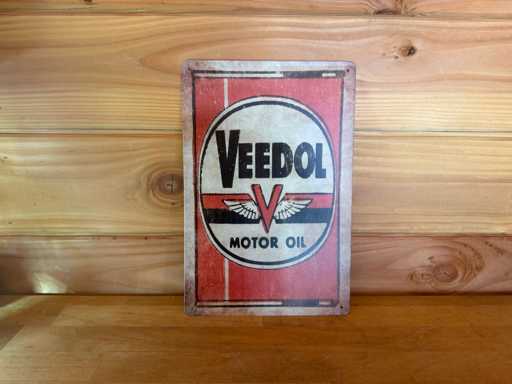 Metall-Werbeschild