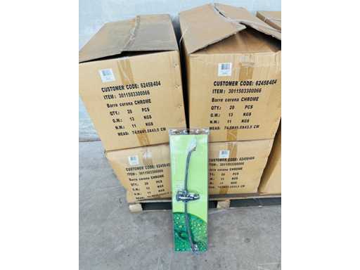 READY TO SHOWER (X80) - 4 dozen Chrome Shower Bar