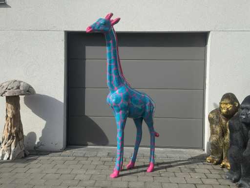 Giraf Special Color Turqoise/Fuchsia H205cm