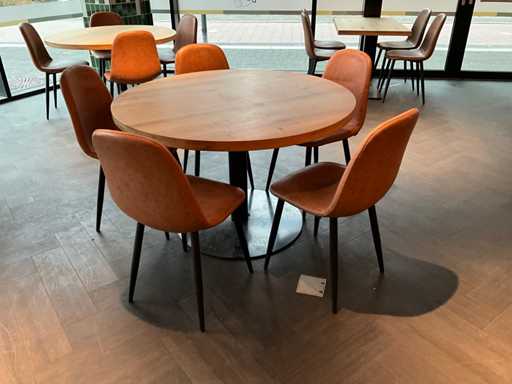 Satellite Round Dining Table with Chairs