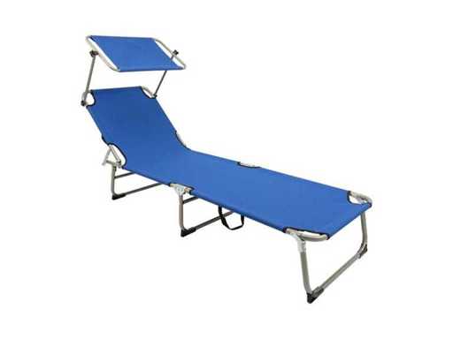 MaxxGarden 21594 Sun Lounger Aluminum 190x61x28 cm - Blue