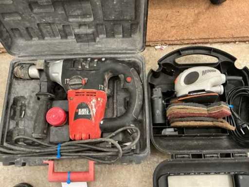 Black&Decker KD1001K +KA160K Klopboormachine + Schuurmachine