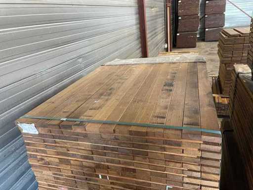 Guyana Teak Planken Geschaafd 1550x145x25mm (126x)