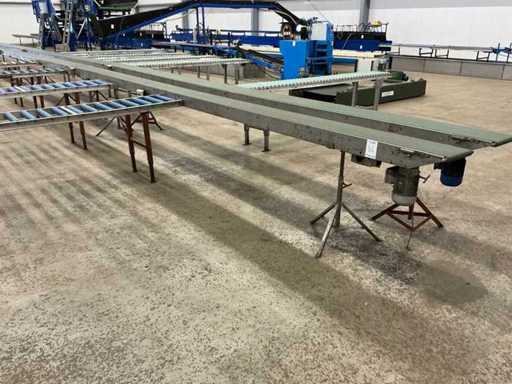 Javo Potplant transportband en rollenbaan (5x)