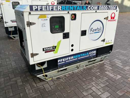2022 Pramac GP45Y/FS5 45kVa Dieselaggregaat geluidgedempt