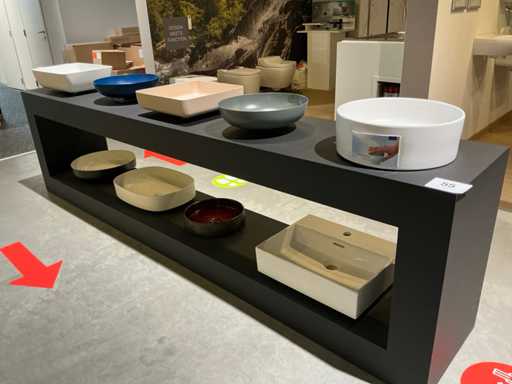  Lavabos (9x) e.a. Villeroy & Boch, Ideal Standard, Kaldewei en différentes tailles et couleurs 