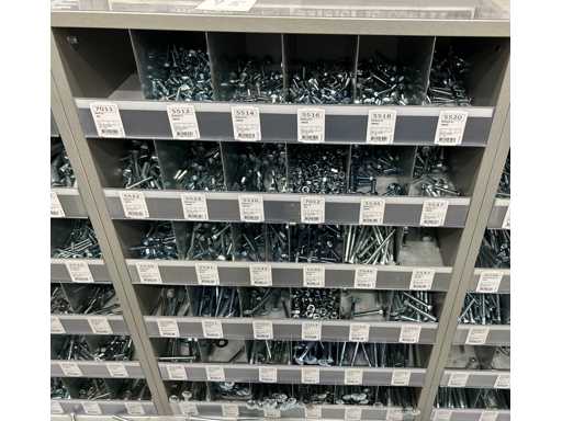 Série de boulons galvanisés pour chariots