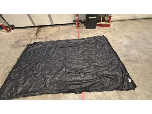 Toile de tente noire