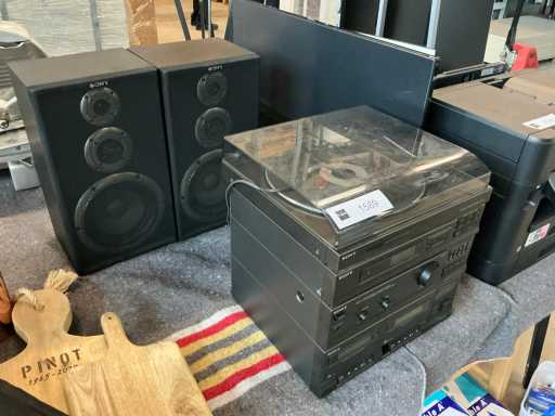 Sony Stereo Tower with 2 speakers