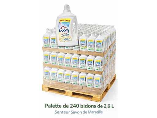 Palette, consisting of 240, detergent cans, 2.6 l Marseille soap, each