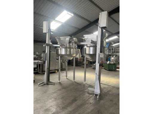 Réservoirs verticaux de stockage de 700 l (2x)