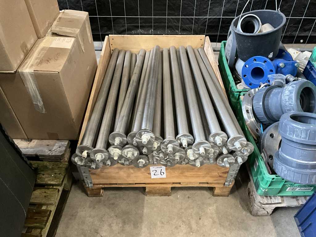 Batch of stainless steel uprights (approx. 30pcs)