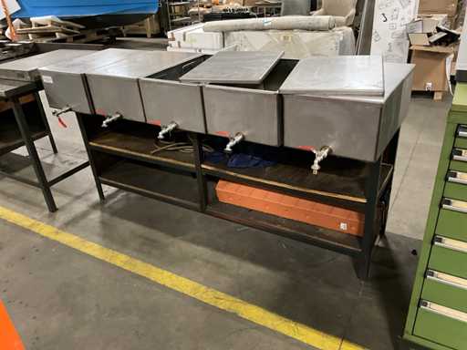 RVS Oppervlakte behandelbak (5x)