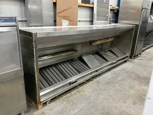 RVS afzuigkap met inductie