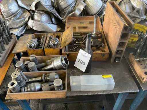 Différentes pièces pour fraisage et perceuse