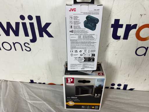 JVC HA-A9T-A - Écouteurs True Wireless - Bleu + Éclairage solaire LED Elliot IP44 3000K 5lm Anthracite