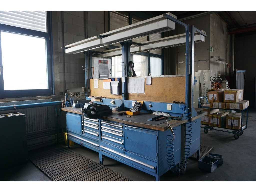 Garant Dual Workbench with contents