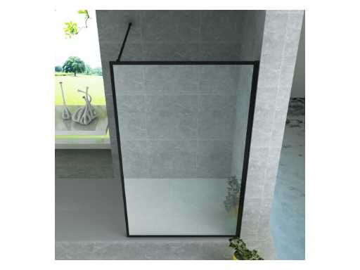 Grille Megan Rectangle noir mat 90x100cm 