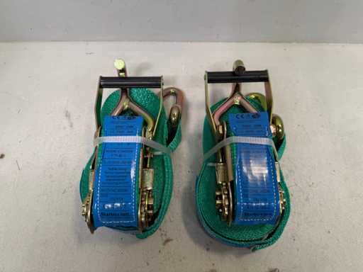 (2x) cinghia di ancoraggio 5 tonnellate 9 metri grande lotto in magazzino 