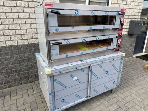 2 laags - Pizza-oven ongebruikt