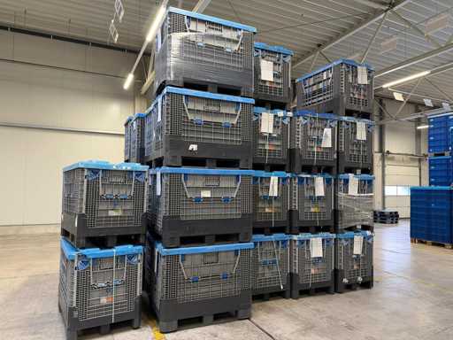  PLASTIC LARGE LOAD CARRIERS (GLT) 40 pcs., dimensions per load carrier 1200×800×1000