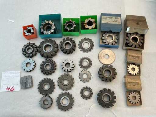 Strassmann assortment profile milling cutters, half-round/concave/convex etc.