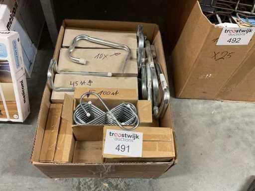 1 x Charge von Hängebefestigungen; S-Klammer