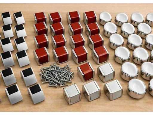 Set mit 60 Türknaufen, verschiedene und vielfältige Schrauben enthalten