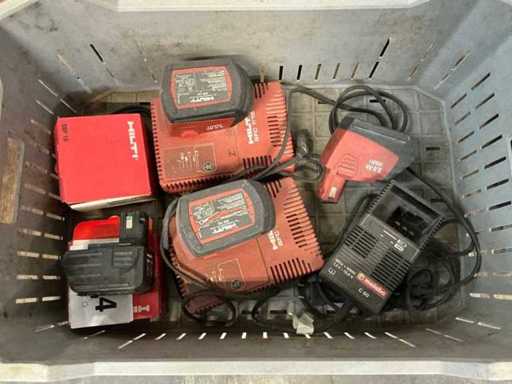 Hilti Batteries & Chargers (8x)