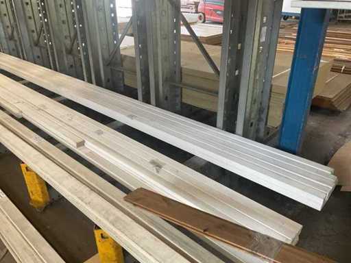 Vetro singolo in legno per finestre 40x67x5900 mm (10x)