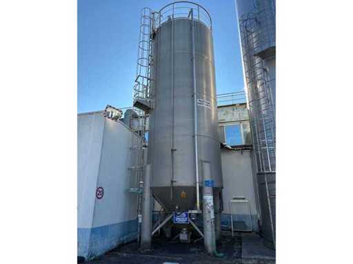  SILO DE ACERO INOXIDABLE CON FONDO CÓNICO 