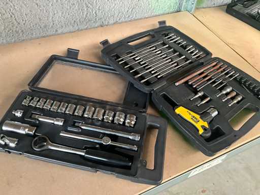 Stanley Dopsleutelset/boorset