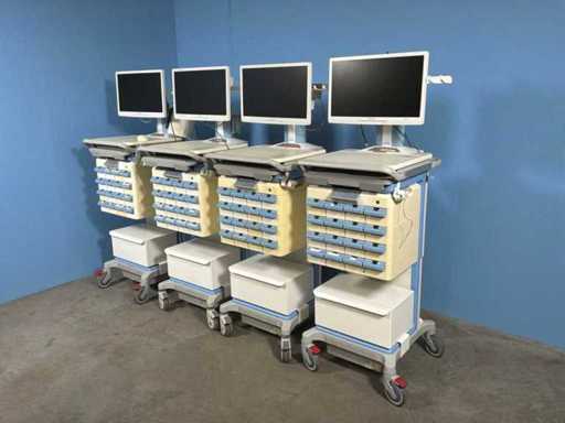 Amis Point of care workstation & medicatie box (4x)