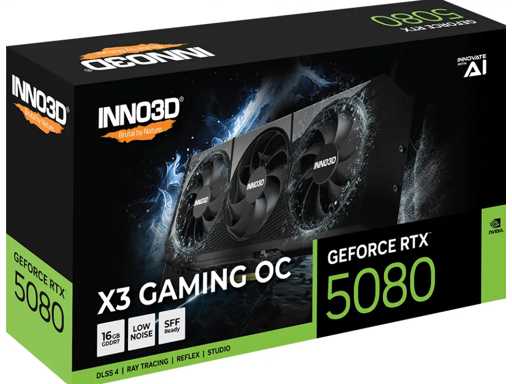 INNO3D GEFORCE RTX 5080 X3 Grafische kaart