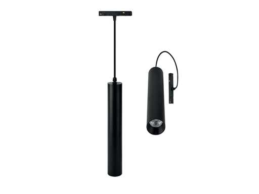 Point pendentif LED sur rail magnétique 48V - 4200K Neutre blanc - 20W - Noir (x4)