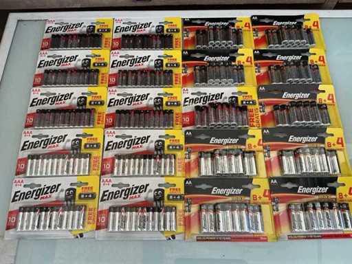 Piles alcalines Energizer AAA-LR03 + AA-LR6