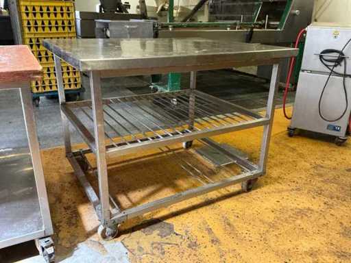 Tavolo da lavoro in acciaio inox