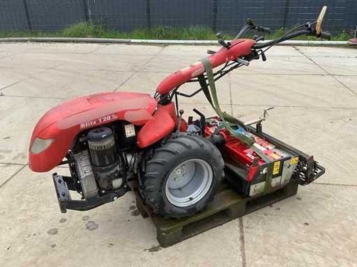Valpadana Blitz 120 Rev two-wheeler tractor with power harrow