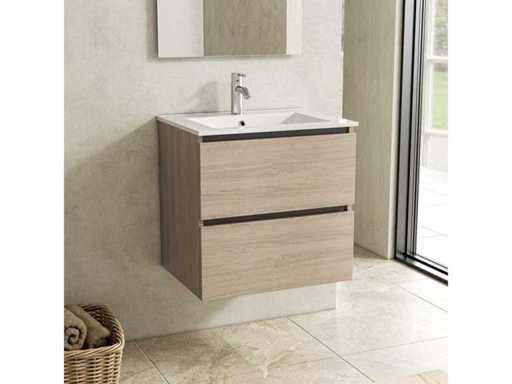 Karo - Walnut - 60cm - Badmeubelset