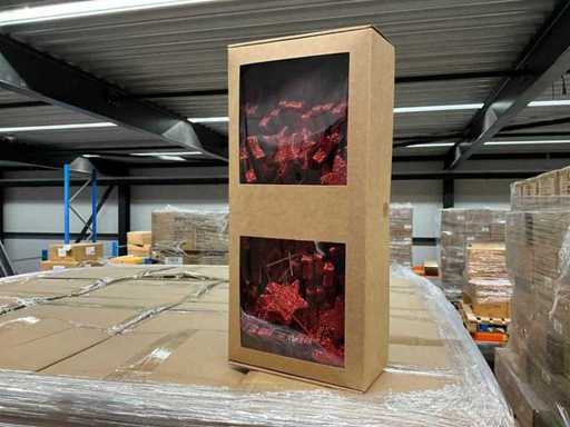 PK Stars su filo rosso - 4, 5, 7cm x100 (15600x)