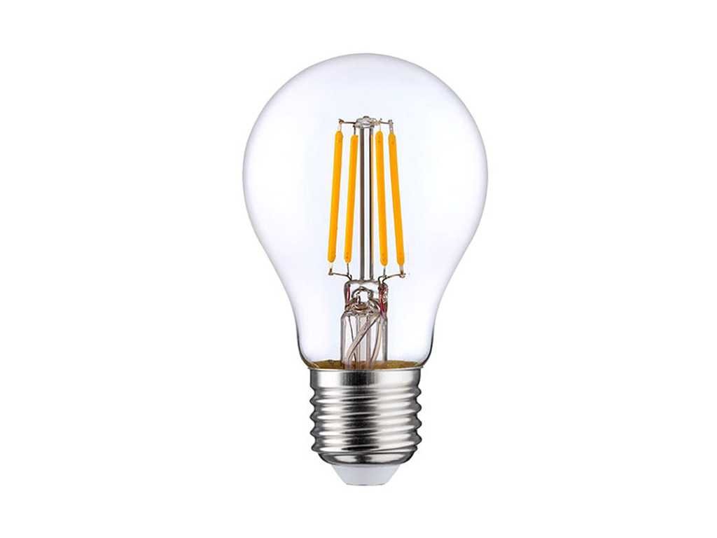 8W E27 A60 Filament LED Bulb 2700K (50x)