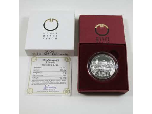 Austria 10 Euro 2006 Zilveren Proof Pen Göttweig
