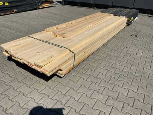 Mieszanka desek świerkowych 4800-5400x120x25mm (105x)