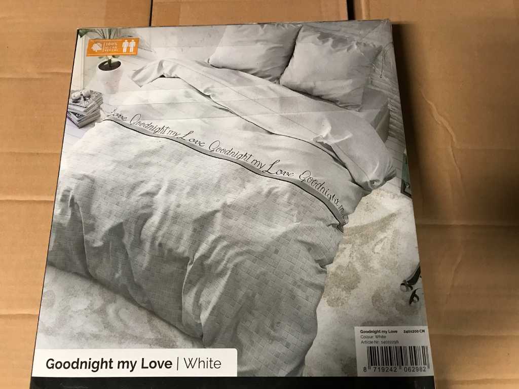 Buonanotte amore mio bianco 240/200 - copripiumino (16x)