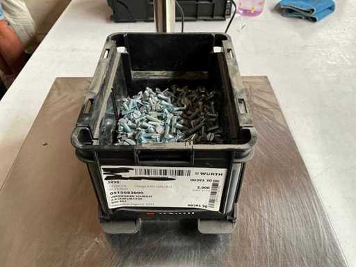 Würth 5.84kg Countersunk screw M5x20 in stackable container