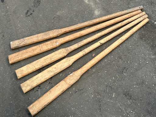 Vâsle vintage din lemn 150 cm (5x)