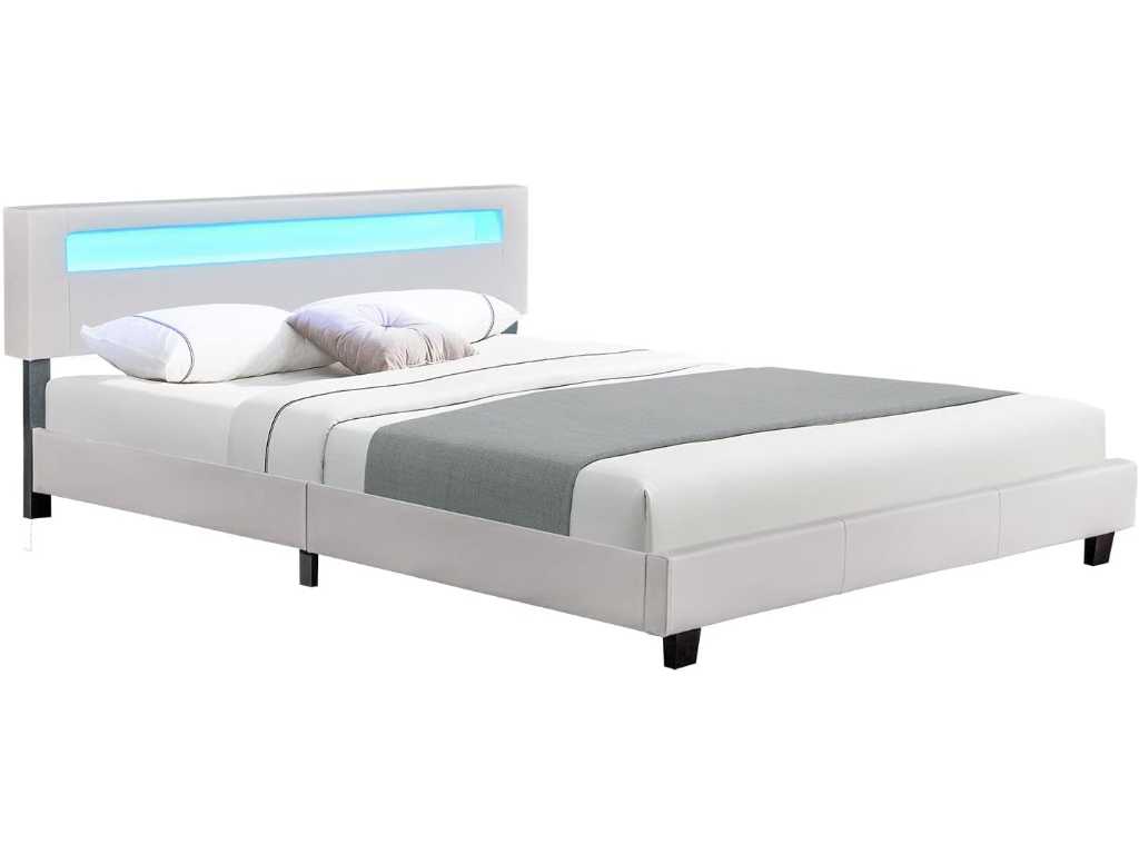 Gestoffeerd bed , Bedframe - LED verlichting 160x200cm