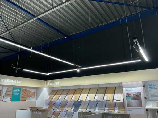 Éclairage LED d’atelier d’environ 150 mètres
