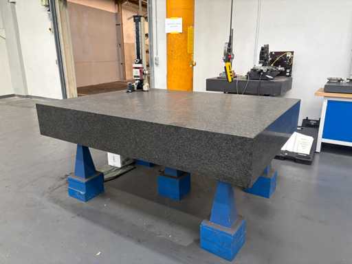   Granitmessplatte mit Inhalt
